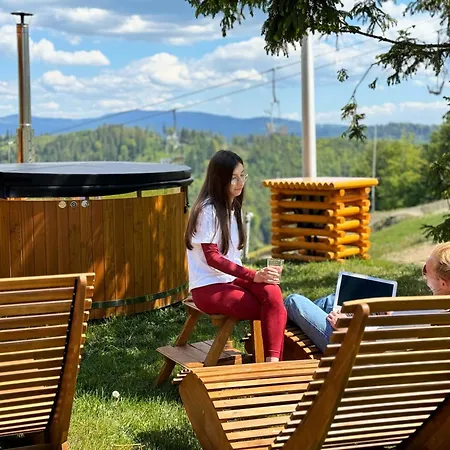 Appartement Na Soszowie, - Widokowe Miejsce Z Balia & Prywatna Sauna, Obok Stoku Narciarskiego I Bike Parku, Dla Max 16 Osob